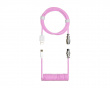 Coiled Cable USB-C > USB-A 1.5m - Aviator - Candy Magenta
