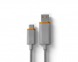 USB-C Pelikaapeli 3.6m - Vaalean Harmaa