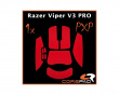 PXP Grips Razer Viper V3 Pro - Punainen