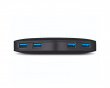 USB 3.0 Adapter 4-Porttinen USB Hubi - Musta