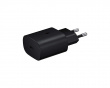 Fast Charger 25W - Verkkovirtalaturi ja 1m Kaapeli - Musta