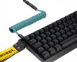 Coiled USB-C Kaapeli - Cyber Teal