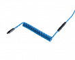 Coiled USB-C Kaapeli - Ocean Blue