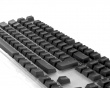 Black Double-Shot PBT Keycap Set - ISO - Musta