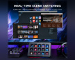 AMPLIGAME D6 Stream Controller - Streaming Deck - Musta