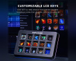 AMPLIGAME D6 Stream Controller - Streaming Deck - Musta