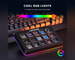 AMPLIGAME D6 Stream Controller - Streaming Deck - Musta