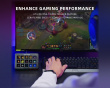 AMPLIGAME D6 Stream Controller - Streaming Deck - Musta