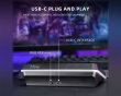 AMPLIGAME D6 Stream Controller - Streaming Deck - Musta