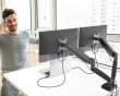Ergonomic Dual Monitor Mount - Näytön Teline - 2 Näyttöä