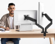 Ergonomic Dual Monitor Mount - Näytön Teline - 2 Näyttöä