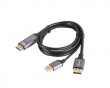 HDMI to DisplayPort Kaapeli 4K Musta - 1m