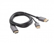 HDMI to DisplayPort Kaapeli 4K Musta - 1m