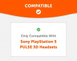WC FreeZe PS5 Pulse 3D V2 Korvatyynyt - Musta