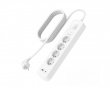 Pistorasia ylijännitesuojalla - 4 porttia - USB-C PD