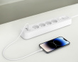 Pistorasia ylijännitesuojalla - 4 porttia - USB-C PD
