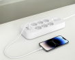 Pistorasia ylijännitesuojalla - 6 porttia - USB-C PD