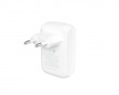 Boost Charge 42W USB-C & USB-A Seinälaturi - Valkoinen