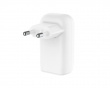 Boost Charge 65W USB-C Seinälaturi - 3 port - Valkoinen