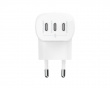 Boost Charge 65W USB-C Seinälaturi - 3 port - Valkoinen