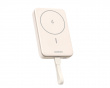 Magneettinen Langaton Virtapankki 10000 mAh - Beige