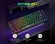 AmpliGame GK1 ANSI Pelinäppäimistö - Musta