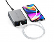100W PD USB-C GaN Matkalaturi - 3 porttia