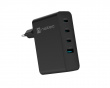 Ribera GaN 3x USB-C & 1x USB-A Laturi - 100W - Musta