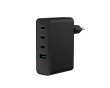 Ribera GaN 3x USB-C & 1x USB-A Laturi - 100W - Musta