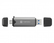 Scarab 3 Kortinlukija SD/MICRO SD USB 3.1 (USB-A & USB-C) - Musta