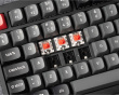 P1 Pro QMK ISO 75% Langaton Mekaaninen Näppäimistö [K Super Red] - Hiili Musta