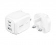 BoostCharge Pro GaN 70W seinälaturi matkustussovittimella