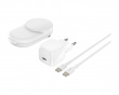 UltraCharge 2-in-1 Qi2 langaton laturi - Valkoinen