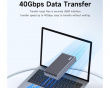 USB-C 40Gbps Ulkoinen Kovalevykotelo