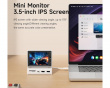 Mini-näyttö 3,5