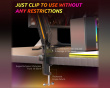 RGB Metallimikrofoni Teline - Musta