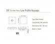 THT Doubleshot PBT Shine-through Low-Profile 18-Key - MX - Musta