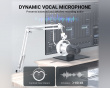 AmpliTank K688 USB/XLR Dynaaminen Mikrofoni - Valkoinen