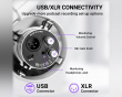 AmpliTank K688 USB/XLR Dynaaminen Mikrofoni - Valkoinen