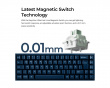 Q16 HE 8K Keraaminen ISO Näppäimistö [Lime Magnetic Switch] - Navy Blue
