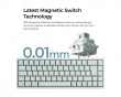 Q16 HE 8K Keraaminen ISO Näppäimistö [Lime Magnetic Switch] - Light Green