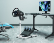 Racing Simulator Wheel Stand with Gear Shifter - LRS11 - Valkoinen