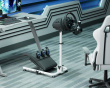 Racing Simulator Wheel Stand with Gear Shifter - LRS11 - Valkoinen