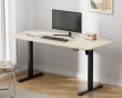 Korkeussäädettävä Seisomapöytä (1600X700) - Musta / Tammi pöydän kansi