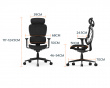 SpineX Pro Ergonominen Kangas Toimistotuoli - Musta
