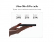 EnerFill FC11 Digitaalinen Näyttö Power Bank, jossa Kaksikaapeli 22.5W 10000mAh - Cosmic Black