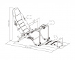 FLEX Taitettava Racing Simulator Cockpit - Musta