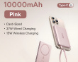 PicoGo AM41 Ultraohut Qi2 Magneettinen Varavirtalähde 27W 10000mAh - Pinkki