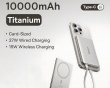PicoGo AM41 Ultraohut Qi2 Magneettinen Varavirtalähde 27W 10000mAh - Titaani