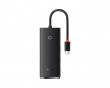 Lite Series 4-porttinen Type-C HUB-adapteri - Musta
